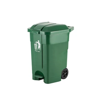50l\/70l pedál na kole kola zelený odpadky